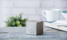 Load image into Gallery viewer, Gingko- Cube Click Clock- Ash