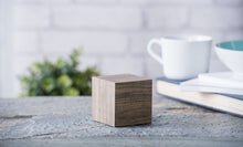 Load image into Gallery viewer, Gingko- Cube Click Clock- Walnut