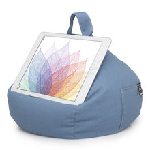 Load image into Gallery viewer, iPad, Tablet & eReader Bean Bag Cushion by iBeani - Blue