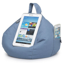 Load image into Gallery viewer, iPad, Tablet &amp; eReader Bean Bag Cushion by iBeani - Blue
