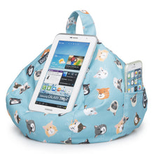 Load image into Gallery viewer, iPad, Tablet &amp; eReader Bean Bag Cushion by iBeani - Cool Cats
