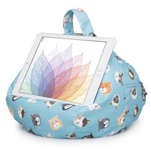 Load image into Gallery viewer, iPad, Tablet &amp; eReader Bean Bag Cushion by iBeani - Cool Cats
