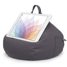 Load image into Gallery viewer, iPad, Tablet &amp; eReader Bean Bag Cushion by iBeani - Slate Grey
