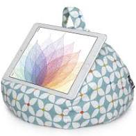 Load image into Gallery viewer, iPad, Tablet &amp; eReader Bean Bag Cushion by iBeani - Geometric
